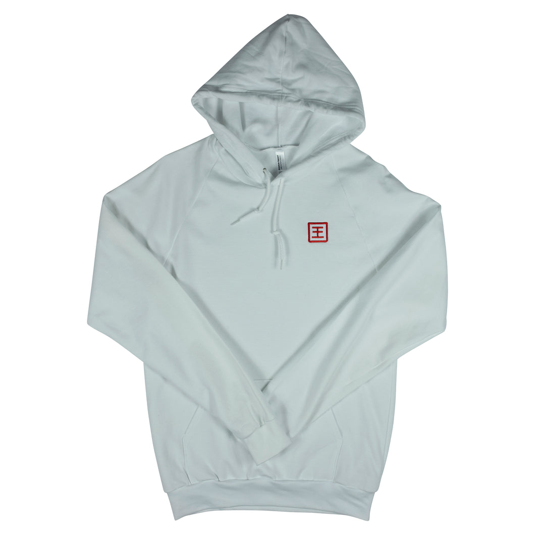 Chinese American Apparel Hoodie (A-L) - WHITE